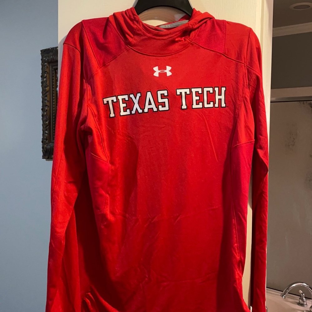 Red Under Armour Texas Tech pullover